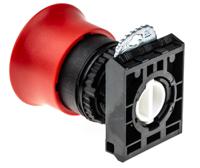 l22dr01 BACO Series Red Pull Release Push Button Head, 22mm Cutout, IP66