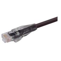 trd695blk-2 L-ComTRD, 2m Cat6, Black RJ45 to Male RJ45 Male, Unshielded Unshielded, Terminated PVC Sheath