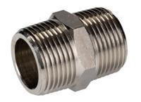 176-0984 RS PRO Brass Pipe Fitting, Straight Threaded Nipple, Male 1in to Male 1in