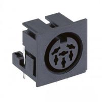 0105-06 Lumberg 6 Pole Right Angle Din Socket, DIN 45322, 4A, 24 V ac, Plug-In, Female, PCB Mount