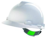 gv111-0000000-000 MSA Safety V-Gard White Safety Helmet, Adjustable