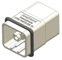 c146-10a012-500-12 Amphenol Industrial Q Type Insert, 12 Way, Male, Heavy Mate Q, Cable Mount, 400 V