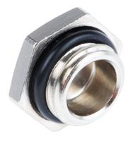 52103103 Lapp Blanking Plug, M12, Nickel Plated Brass, 17.8mm Diameter, Threaded