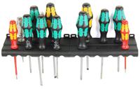 05051011001 Wera Phillips; Pozidriv; Slotted; Torx Insulated & Standard Screwdriver Set, 12-Piece