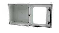 192-7123 RS PRO Fibreglass Reinforced Polyester Wall Box, IP66, Viewing Window, 400 mm x 400 mm x 200mm