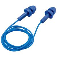 2111261 uvex uvex whisper detect Series Blue Reusable Corded Ear Plugs, 27dB Rated, Metal Detectable, 50 Pairs