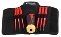 808062 Bahco Pozidriv; Slotted Interchangeable Insulated Screwdriver Set, 7-Piece