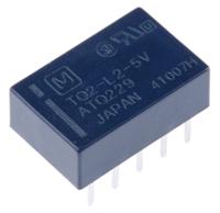tq2-l2-5v Panasonic PCB Mount Latching Signal Relay, 5V dc Coil, 1A Switching Current, DPDT