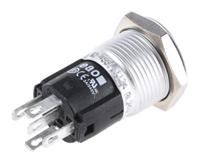 82-45511124 EAO 82 Series Illuminated Push Button Switch, Momentary, Panel Mount, 16mm Cutout, SPDT, Blue LED, 240V, IP65, IP67