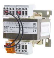 123-2505 RS PRO 100VA DIN Rail Transformer, IEC 61558-2-6, 208V ac Primary, 2x12V ac Secondary