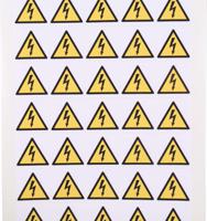 776-0948 RS PRO Black/Yellow Vinyl Safety Labels, Symbol-Text 25 mm x 25mm