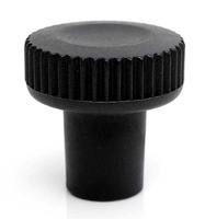 188-944 RS PRO Black Thermoplastic Thumbscrew Clamping Knob, M5, Threaded Mount