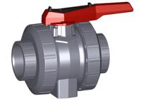 169546241 Georg Fischer ABS 2 Way, Ball Valve, Solvent Cement Socket, 3/8in, 16bar Operating Pressure
