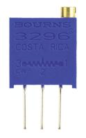 3296w-1-203lf 20kΩ, Through Hole Trimmer Potentiometer 0.5W Top Adjust Bourns, 3296
