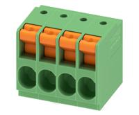 1017523 Phoenix Contact TDPT 4/ 4-SP-6.35-ZB Series PCB Terminal Block, 4-Contact, 6.35mm Pitch, Through Hole Mount, 1-Row,