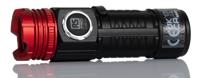 219-8130 RS PRO LED Torch Black, Red - Rechargeable 600 lm, 74 mm