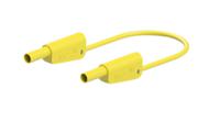 662012-05024 Staubli Test lead, 19A, 600 → 1000V, Yellow, 50cm Lead Length