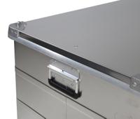 914-4077 RS PRO Waterproof Metal Equipment case, 410 x 780 x 585mm