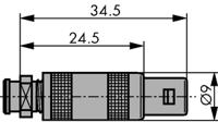 era0s302cll Lemo, 2 Contacts, Panel, Socket, Female, IP50, S Series