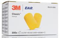 pb-01-000 3M E.A.R Classic Series Yellow Disposable Uncorded Ear Plugs, 31dB Rated, 200 Pairs