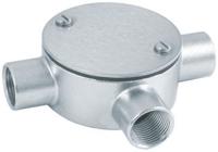 471-1287 RS PRO 3 Way Tee Box, Conduit Fitting, 20mm Nominal Size, 316 Stainless Steel, Silver IP67 rating