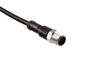 sm12a-08bmmm-sl8d02 Amphenol Industrial Male 8 way M12 to Unterminated Free End Sensor Actuator Cable, 2 m