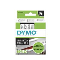 s0720820 Dymo Black on Clear Label Printer Tape, 7 m Length, 19 mm Width