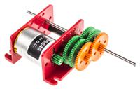 238-9844 RS PRO Brushed Geared DC Geared Motor, 1.6 W, 3 V dc, 5 mNm, 1 → 2300 rpm, 2mm Shaft Diameter