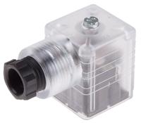 896-2108 RS PRO 3P+E DIN 43650 A, Female Solenoid Connector with Indicator Light, 250 V ac Voltage