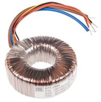 173-0188 RS PRO 230V ac, 2 x 25V ac Toroidal Transformer, 80VA 2 Output
