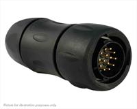 uts6jc12e14p Souriau Sunbank by Eaton, UTS 14 Way Cable Mount MIL Spec Circular Connector Plug, Pin Contacts,Shell Size 12, Bayonet,
