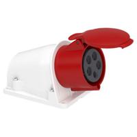 pky32w435 Schneider Electric, Mureva IP44 Grey Wall Mount 3P + N + E Angled Socket Socket, Rated At 32A, 380 → 415 V