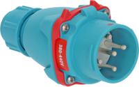 1323241 brennenstuhl, 1323 IP55 Blue, Red Cable Mount 3P+N+T Industrial Power Plug, Rated At 30A, 415 V