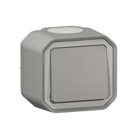 069711l Legrand Grey Push Button Light Switch, 1 Way