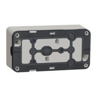 mur39914 Schneider Electric White 2 Gang Plug Socket, Indoor, Outdoor Use