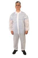 4010105 Medicom White Disposable Coverall, XXL