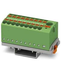 3273118 Phoenix Contact Distribution Block, 19 Way, 4mm², 24A, 690 V, Green