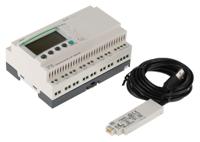 sr3pack2bd Schneider Electric Zelio Logic 2 Series PLC CPU for Use with Zelio 2, 24 V Supply, Relay Output, 16 (Up → 16