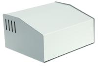 515-0940 Hammond 515 Series Grey Aluminium, Steel Desktop Enclosure, Sloped Front, 192.51 x 159 x 103.28mm
