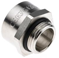 52104582 Lapp Cable Gland Adaptor, M20 Exterior Thread, M25 Interior Thread, Nickel Plated Brass, SKINDICHT Series