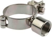 265-5286 RS PRO Stainless Steel Silver Hinged Pipe Clamp, 1/2 BSP