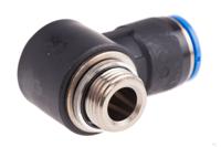 qslv-g38-12-i Festo QS Series Elbow Threaded Adaptor, G 3/8 Male to Push In 12 mm, Threaded-to-Tube Connection Style, 186155