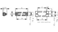 ct37-62p-1731130064 FCT from Molex 173113 62 Way Solder Mount D-sub Connector Plug