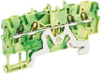 2000-1407 WAGO  TOPJOB S, 2000 Series Green/Yellow, 1mm², Single-Level, Push-In Cage Clamp Termination, ATEX, IECEx