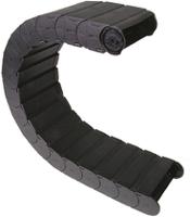 167150200 Igus 167, e-chain Black Cable Chain - Flexible Slot, W168 mm x D64mm, L1m, 200 mm Min. Bend Radius, Igumid G