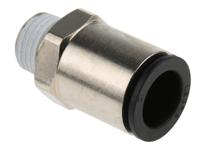 3175-12-13 Legris LF3000 Series Straight Threaded Adaptor, R 1/4 Male to Push In 12 mm, Threaded-to-Tube Connection Style