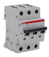 2cds253001r0577-s203-k50 ABB System Pro M Compact S200 MCB, 3P, 50A Curve K, 400V AC, 10 kA Breaking Capacity