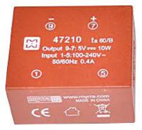 47210 Myrra 5V dc 1 Output PCB Mount PCB Transformer, 10W