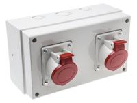 6711626 Scame IP44 Red Surface Mount Socket, Rated At 16A, 380 → 415 V