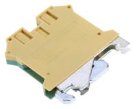 878-7575 RS PRO 2-Way DIN Rail Earth Block, 0.2 to 4mm², 26 → 10 AWG Wire, Screw
